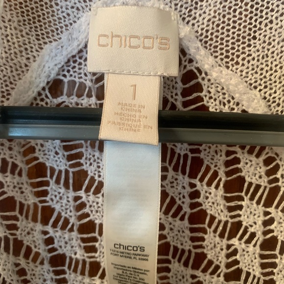 Chico, NEW NEVER WORN, long WHITE sweater cardigan, this is BEAUTIFUL, ELEGANT. - Picture 3 of 8